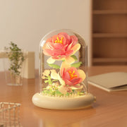 Rosa trepadora con luz LED