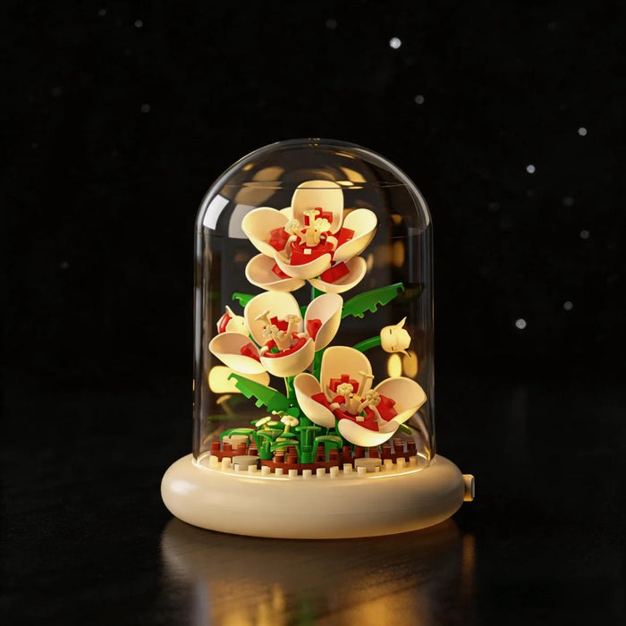 Flores Eternas para Construir con Cúpula – Con o sin Luz LED