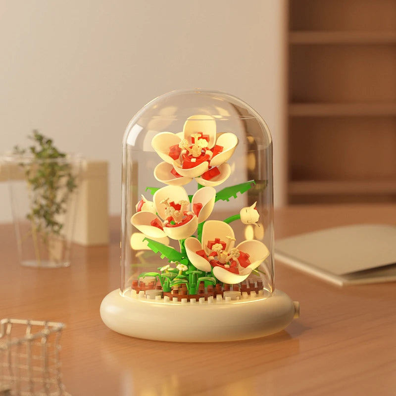 Hibisco con luz LED