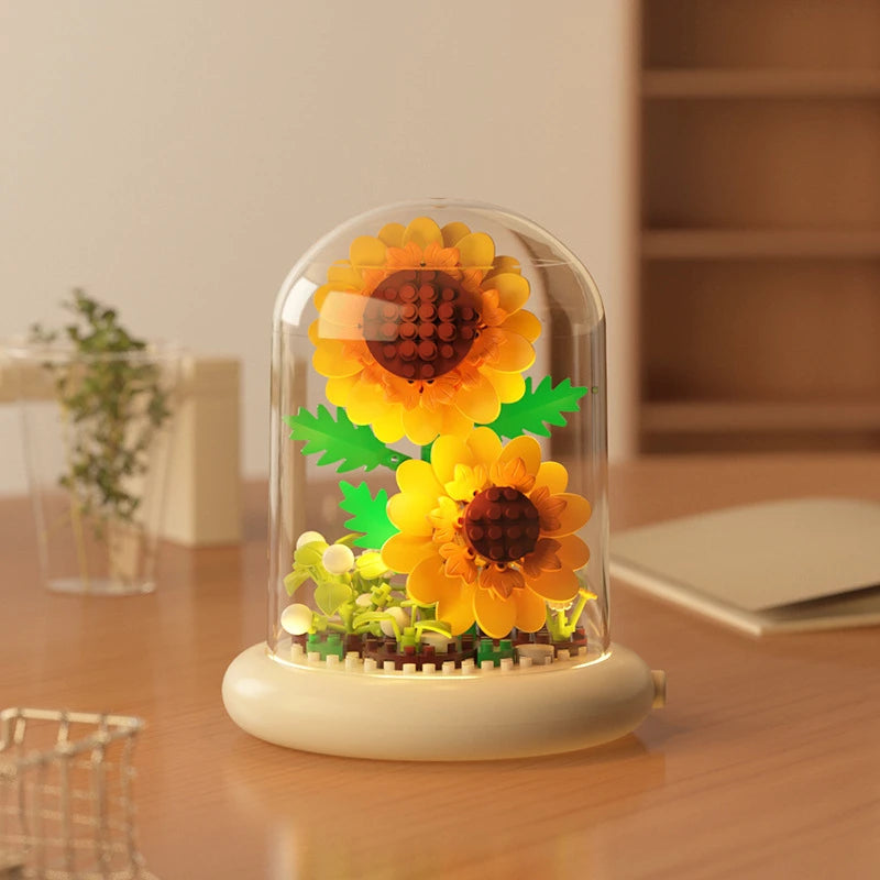 Girasol con luz LED